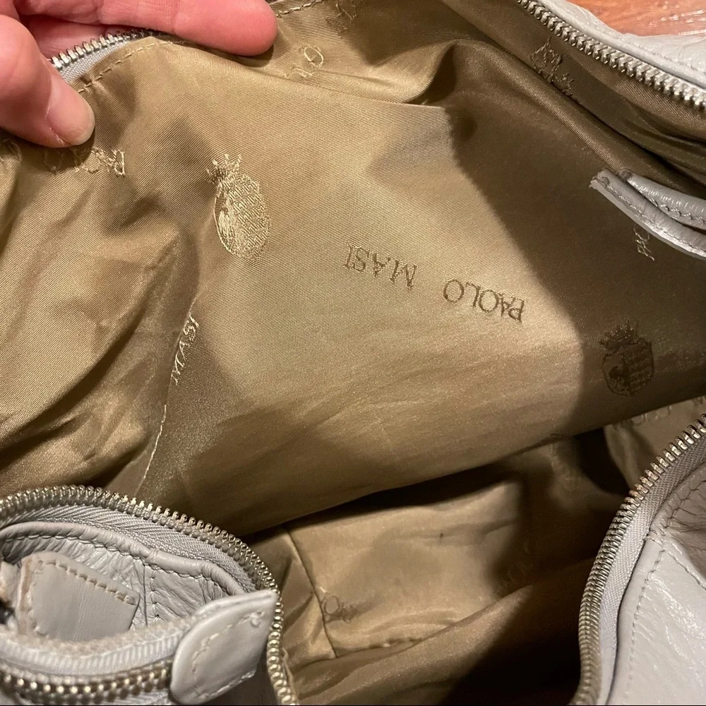 45. Women’s Paolo Masi Gray‎ Leather Hobo Bag